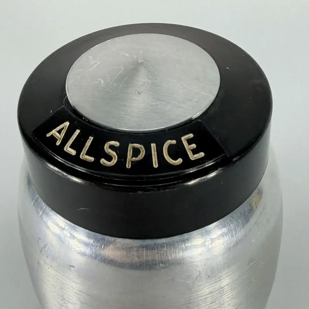 Vintage Kromex Spum Aluminum Spice Jar 4